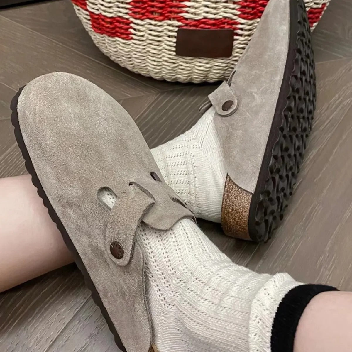 Maelle Damen Ergonomische Mules Komfortschuhe
