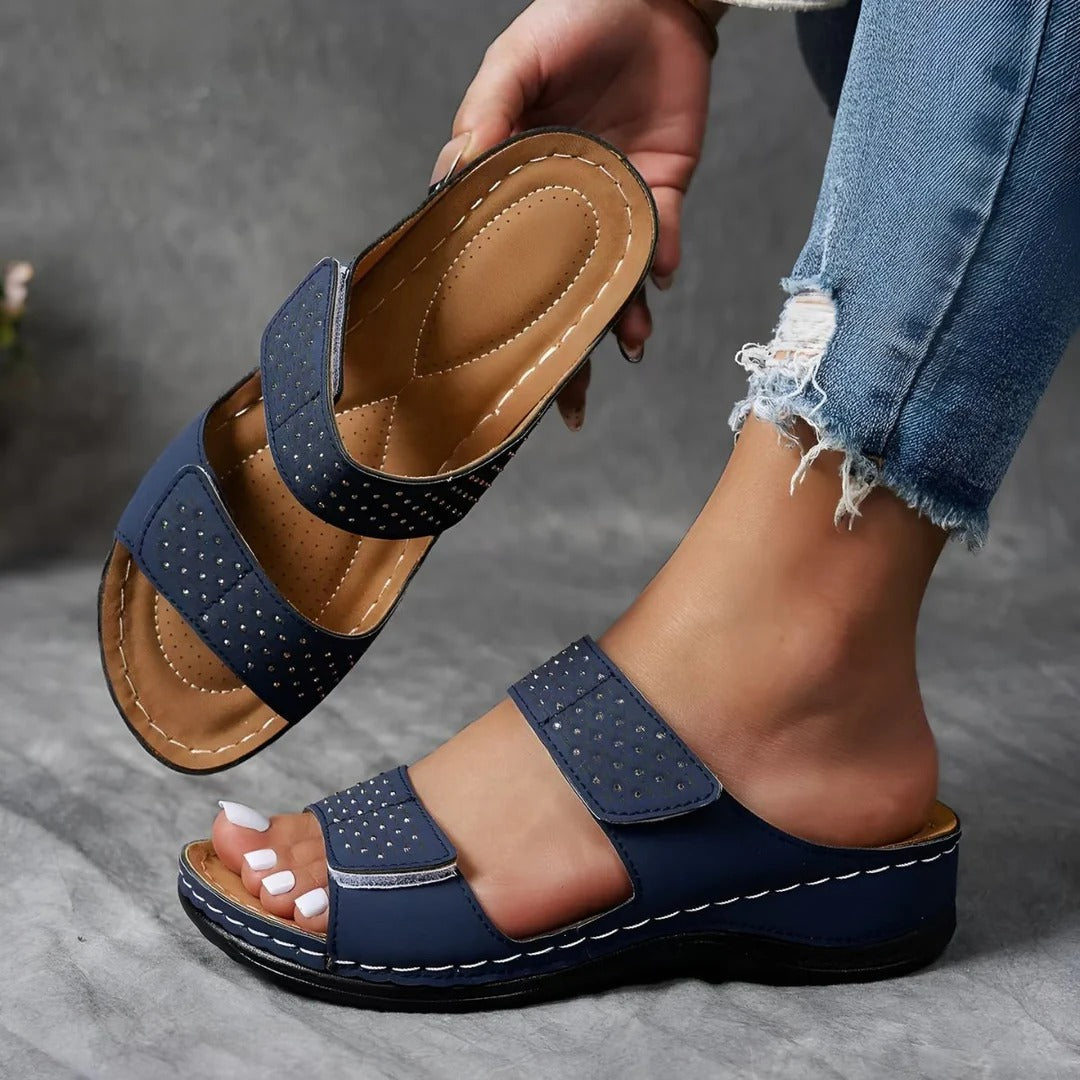 Damen Orthopädische Sandalen Klettverschluss