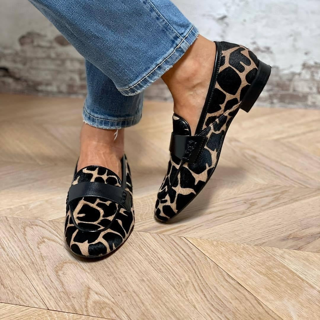 Damen Loafer Detail Leder