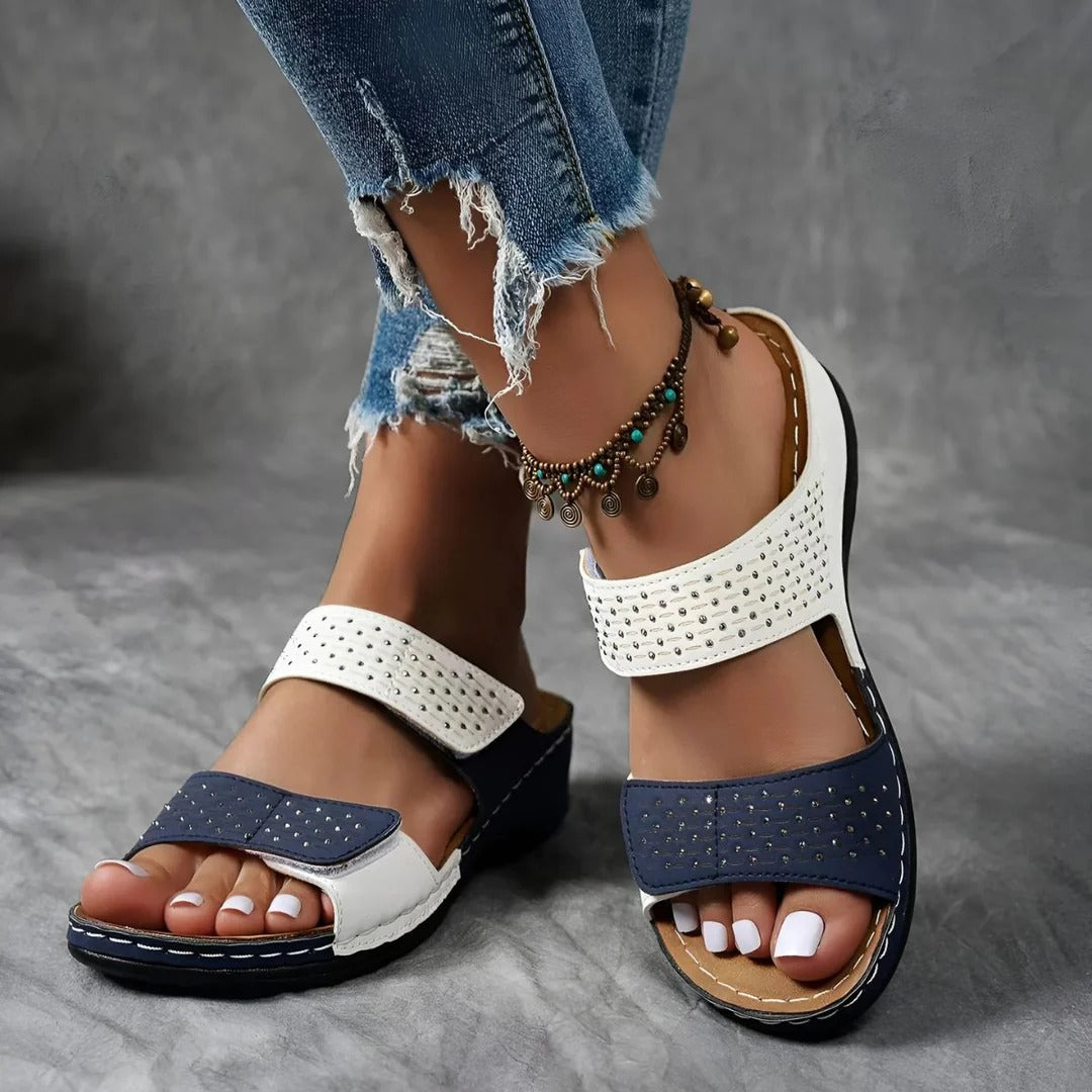 Damen Orthopädische Sandalen Klettverschluss