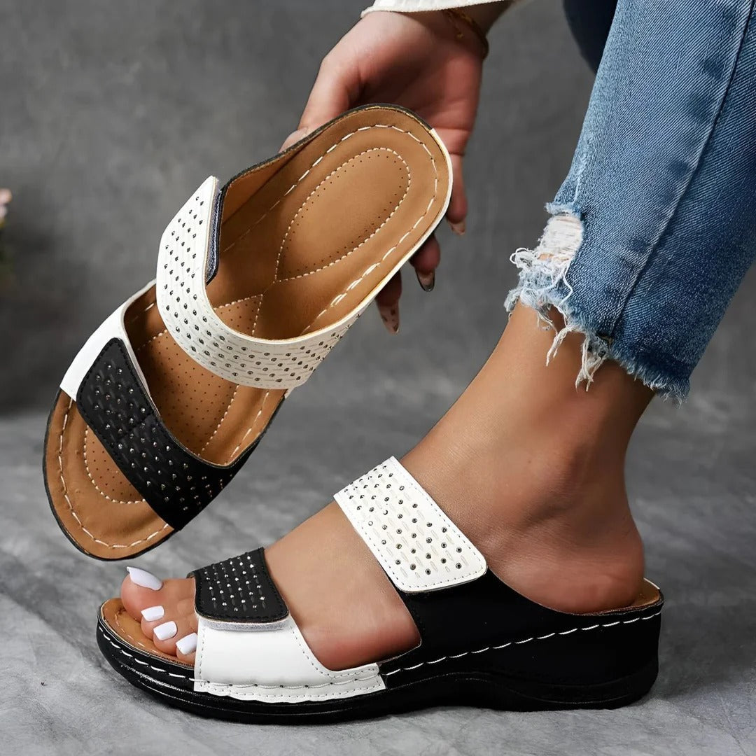 Damen Orthopädische Sandalen Klettverschluss