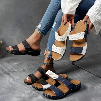 Damen Orthopädische Sandalen Klettverschluss