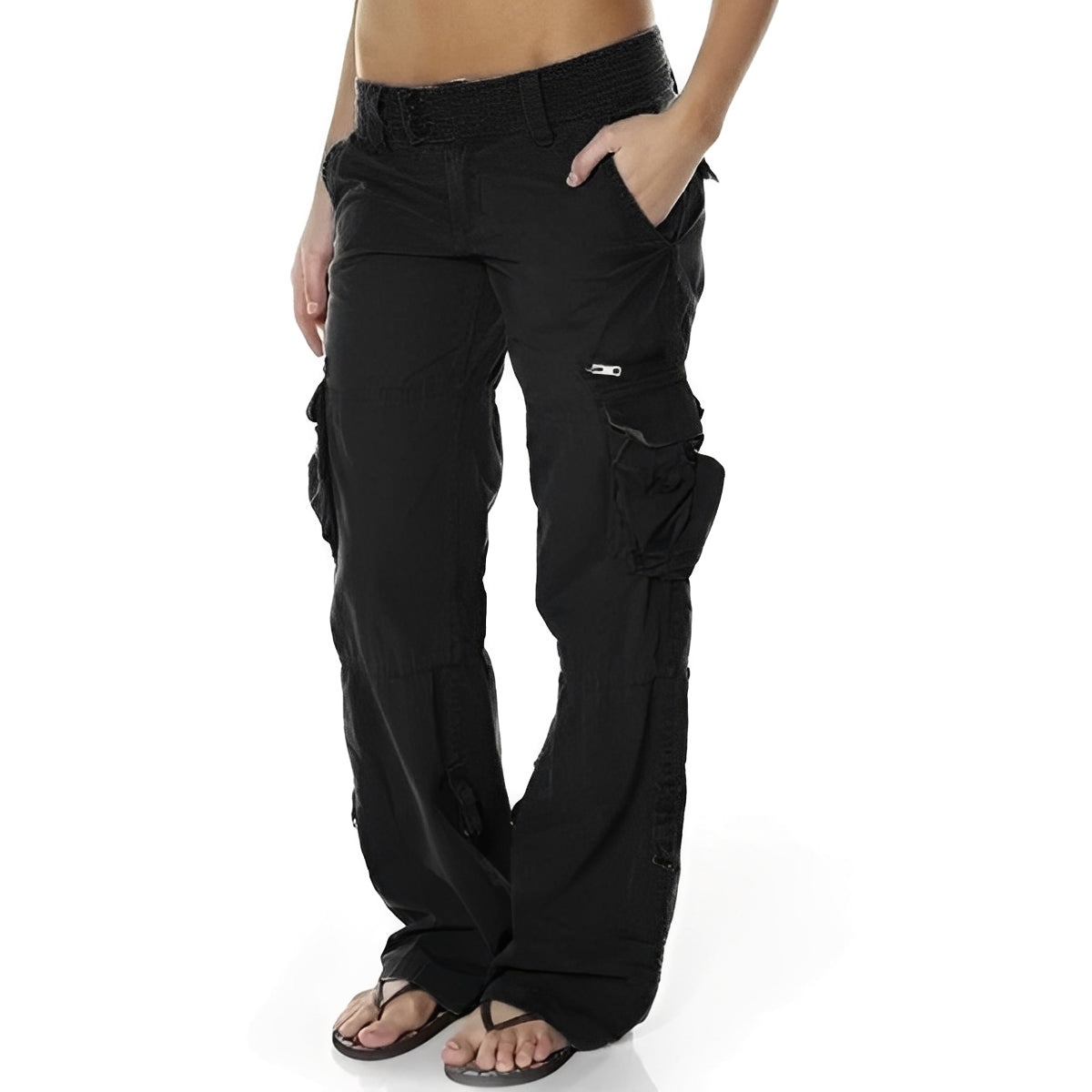 Damen Cargohose Locker Sitzend