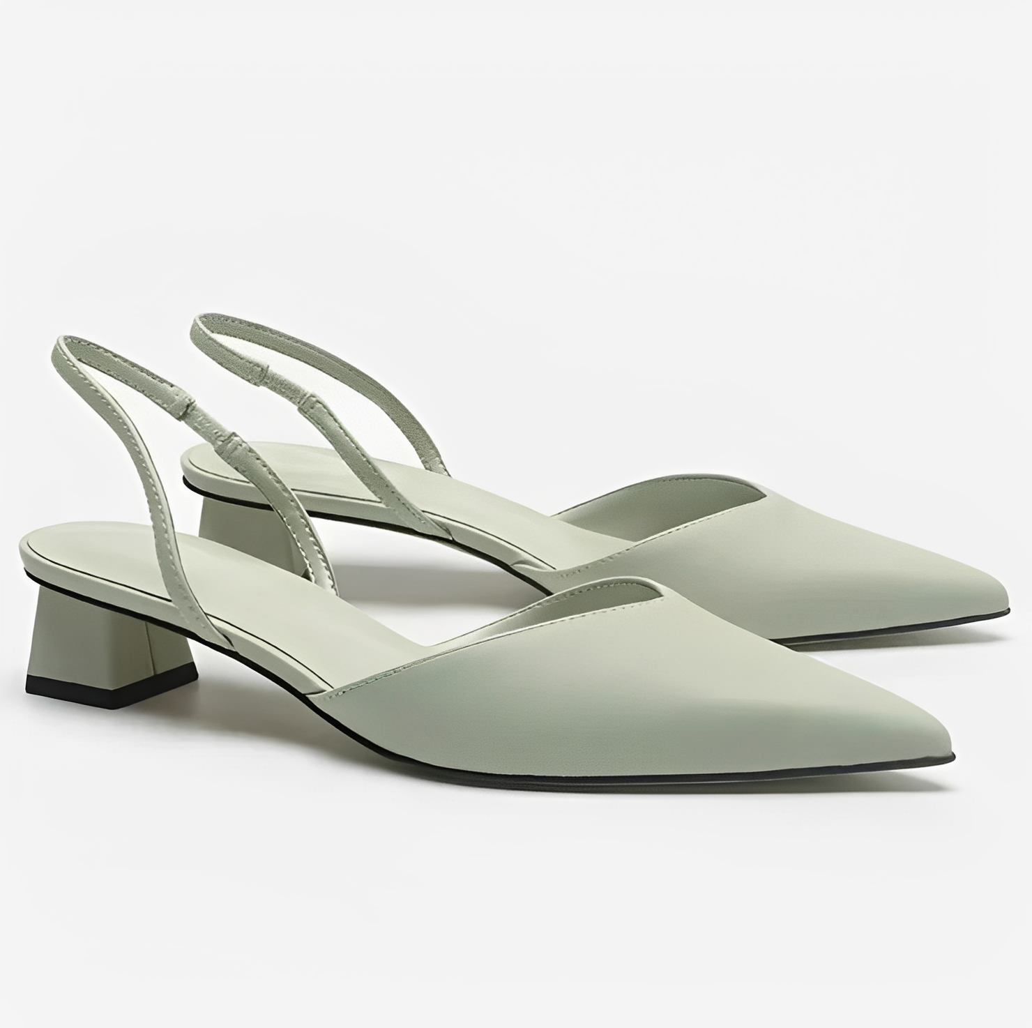 Damen Sandalen Spitzer Zehenpartie Schwarz - Norvielle