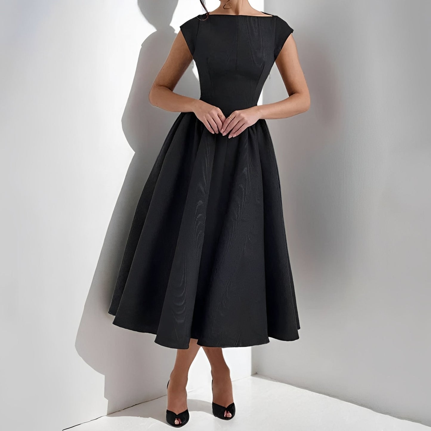 Damen Midikleid Stilvoll