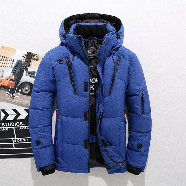 Daunenjacke Damen Wasserabweisend Gequiltet Mit Kapuze Schwarz - Norvielle