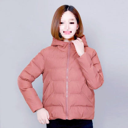 Damen Winterjacke mit Kapuze und Reißverschluss