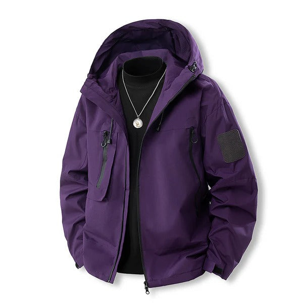 Wasserdichte Outdoor-Jacke Damen Kapuze Reißverschluss