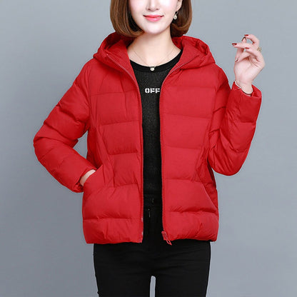 Damen Winterjacke mit Kapuze und Reißverschluss