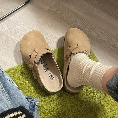 Maelle Damen Ergonomische Mules Komfortschuhe