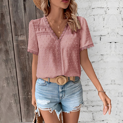 Elegante Damenbluse aus Spitze