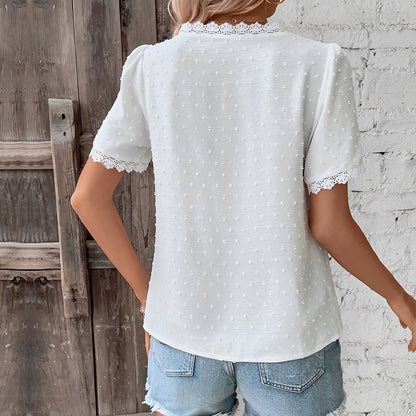 Elegante Damenbluse aus Spitze