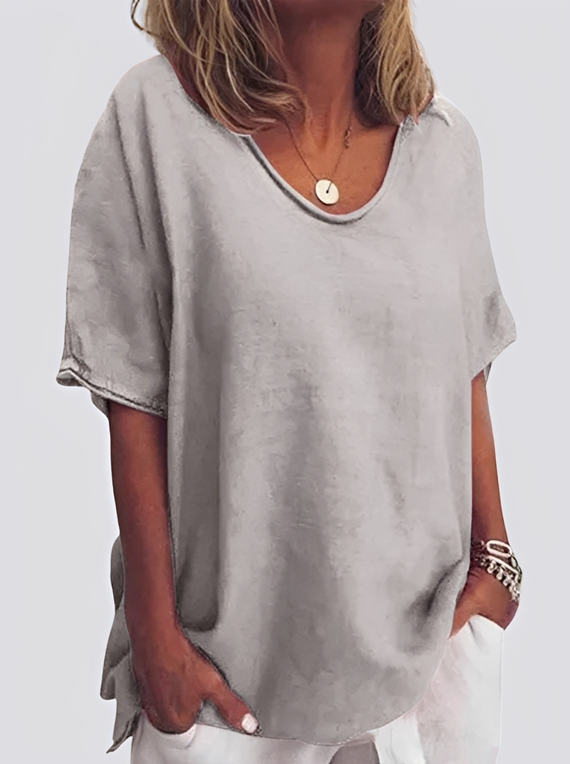 Damen Bluse Lässig Locker Sitzend