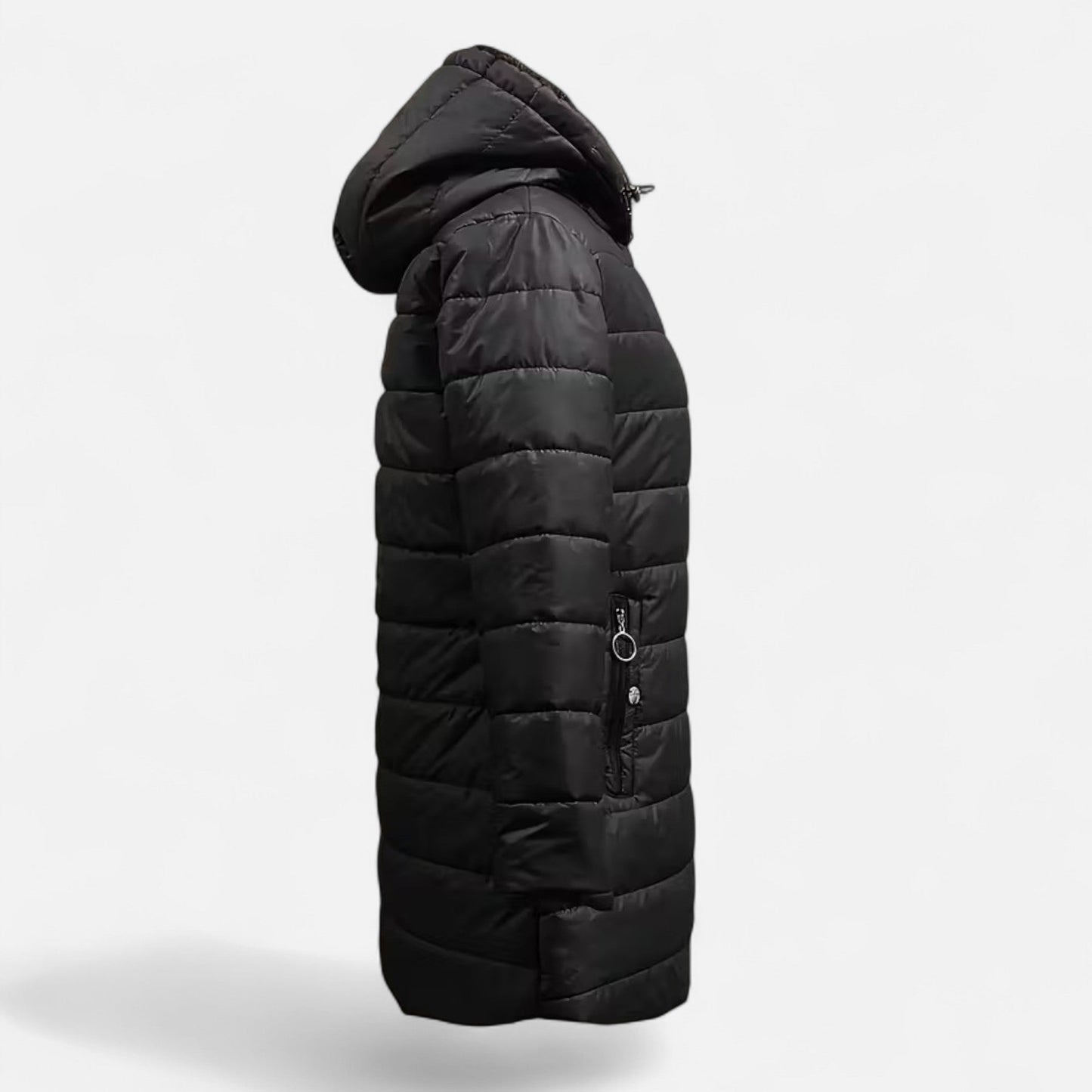 Damen Fleecejacke Slim Fit mit Kapuze und Reißverschluss