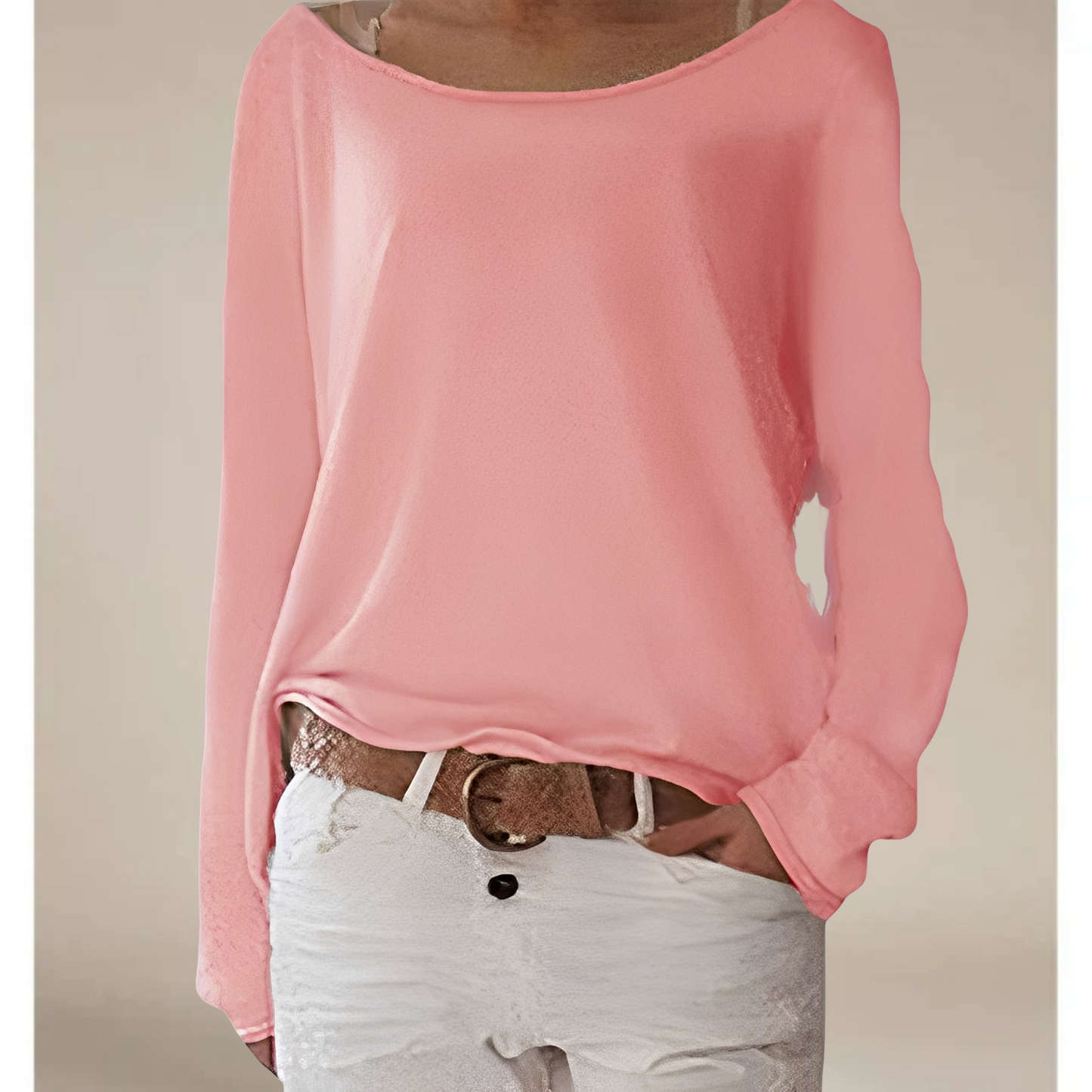Damen Feinstrickpullover Rundhals Leicht