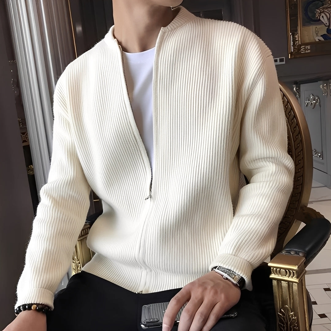 Herren Retro-Pullover Reißverschluss - Norvielle