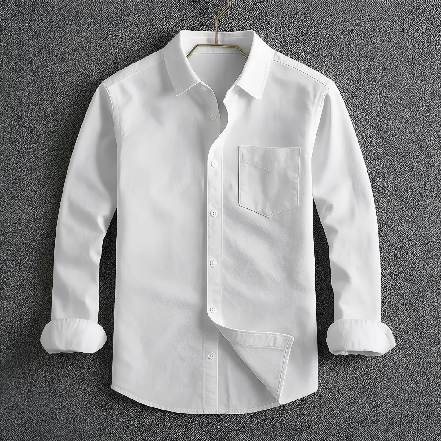 Alan Herren Freizeitshirt Baumwolle Weiß - Norvielle