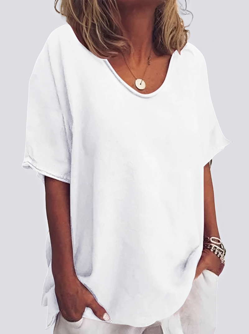Damen Bluse Lässig Locker Sitzend