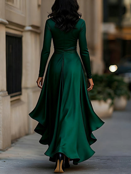 Elegantes Damenkleid V-Ausschnitt