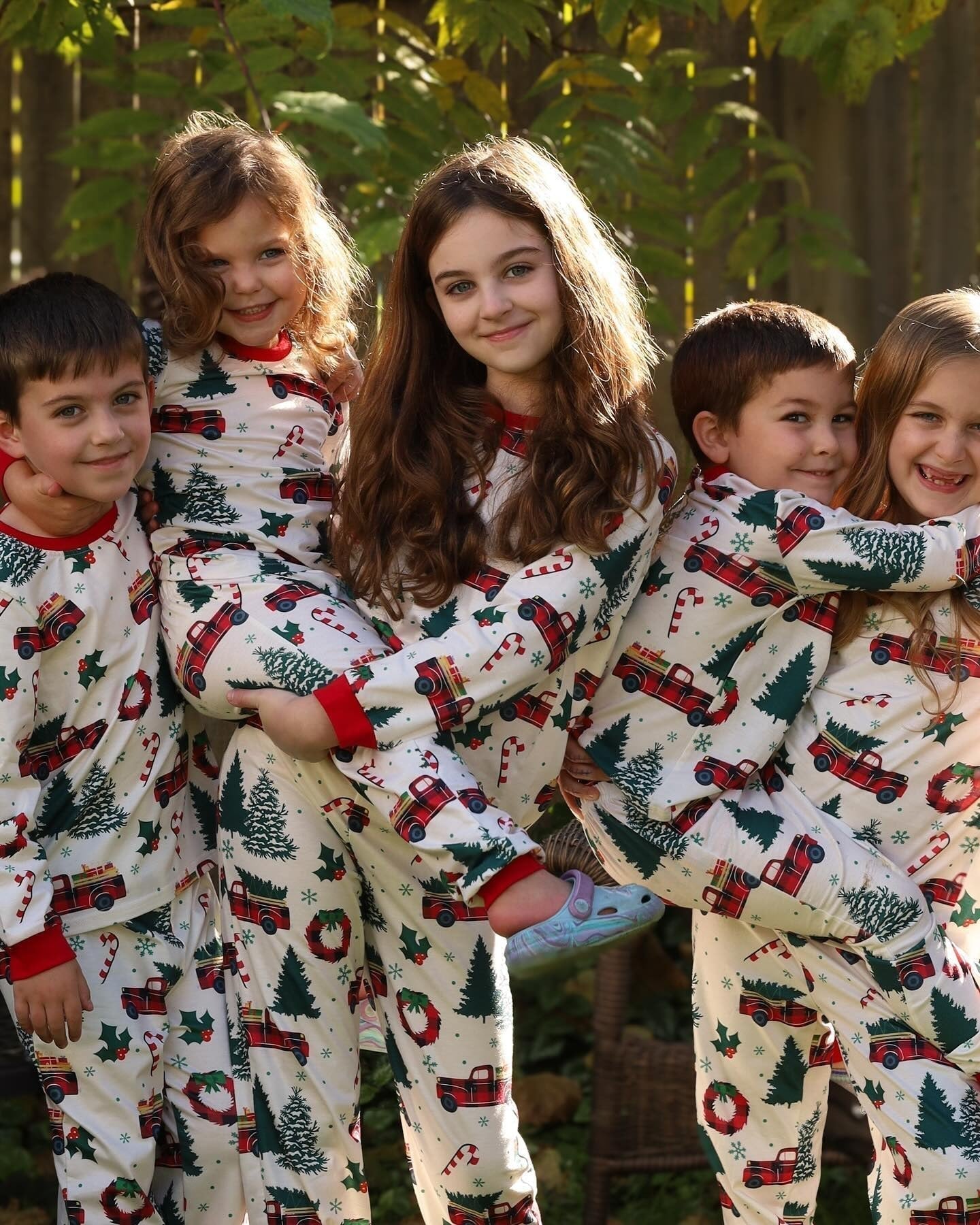Weihnachtspajamas Familie Weihnachtsbaum LKW Größe XL