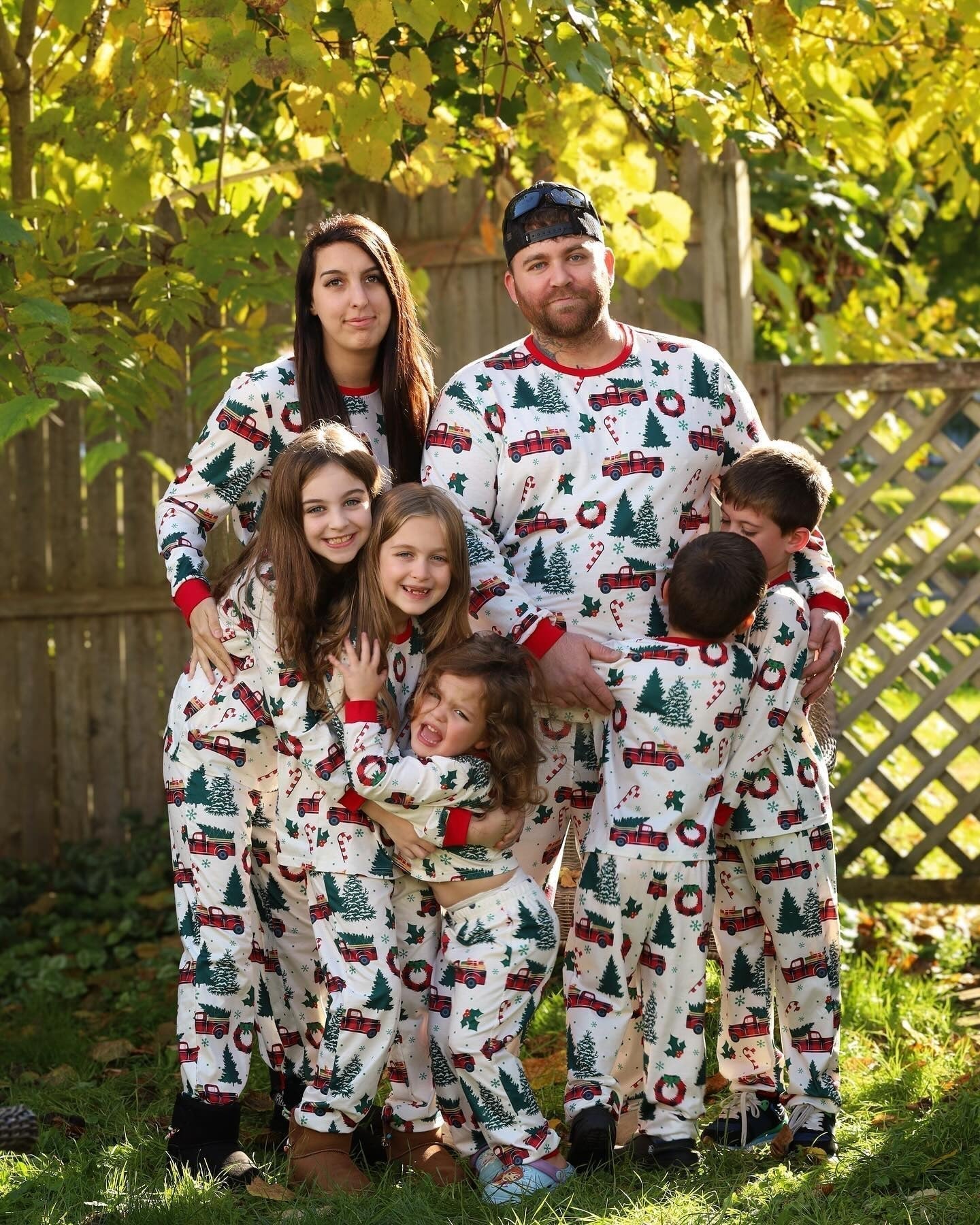 Weihnachtspajamas Familie Weihnachtsbaum LKW Größe XL