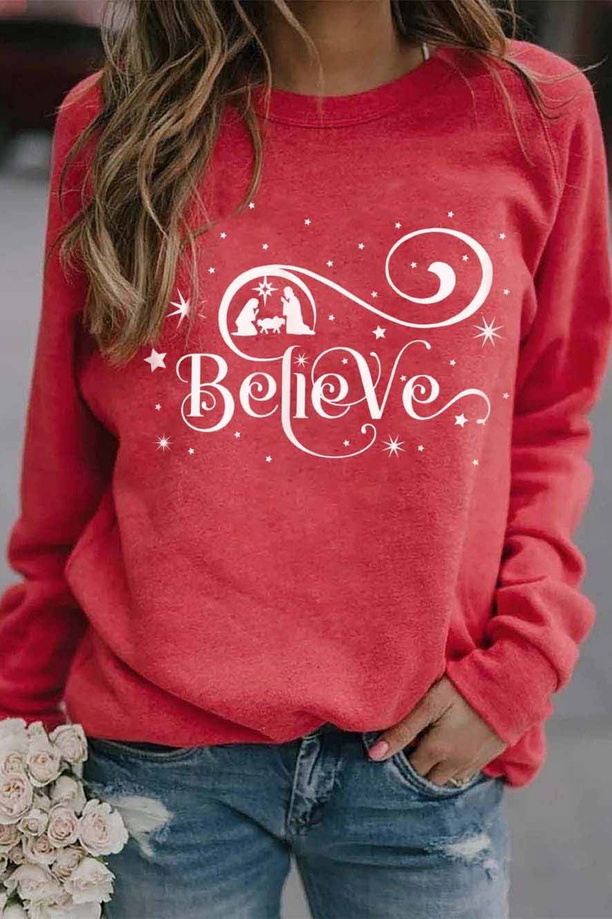 Norvielle Damen Sweatshirt Weiches Fleece Rundhals Langarm Grau - Norvielle