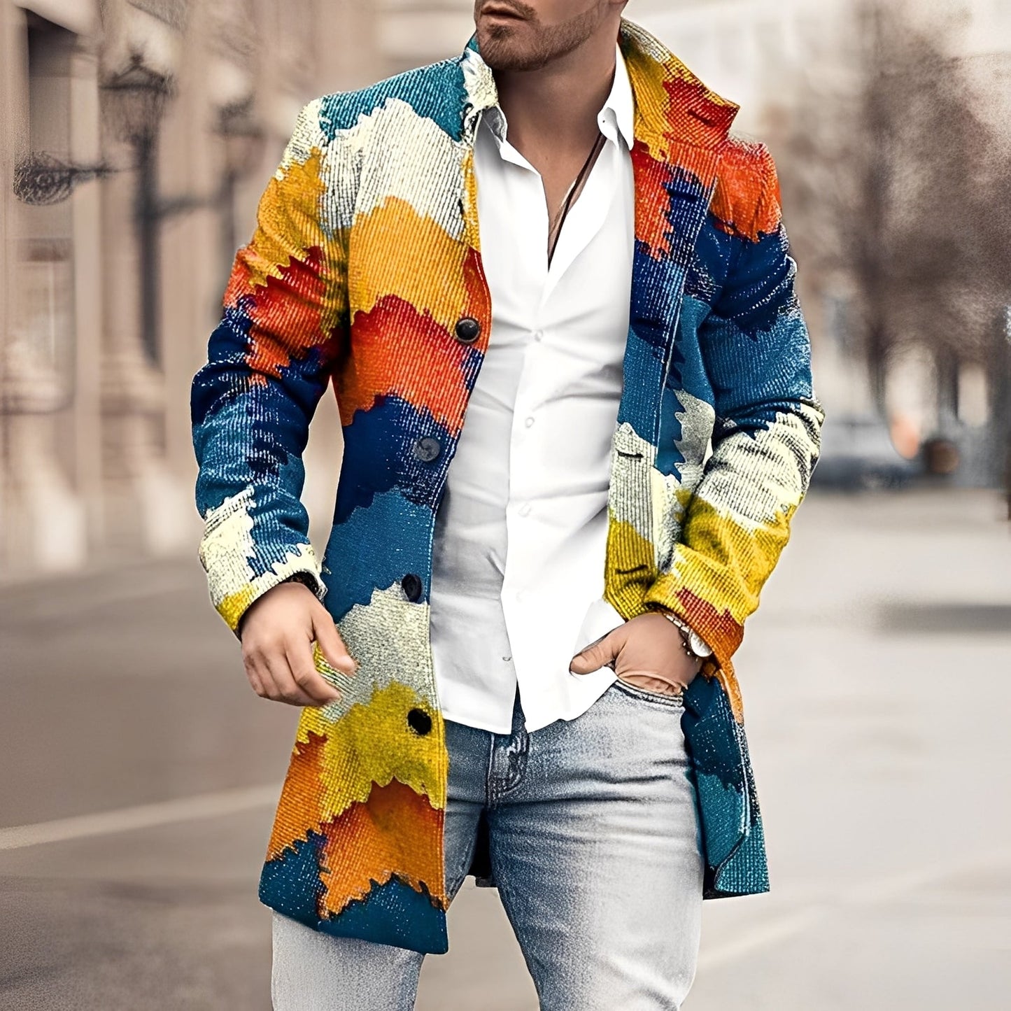 Herren Klassischer Mantel Guillaume