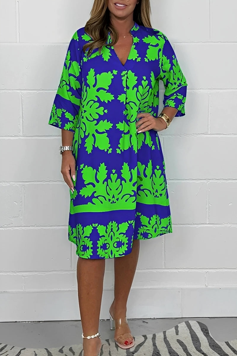 Damenkleid Entspannter Schnitt Stilvoll