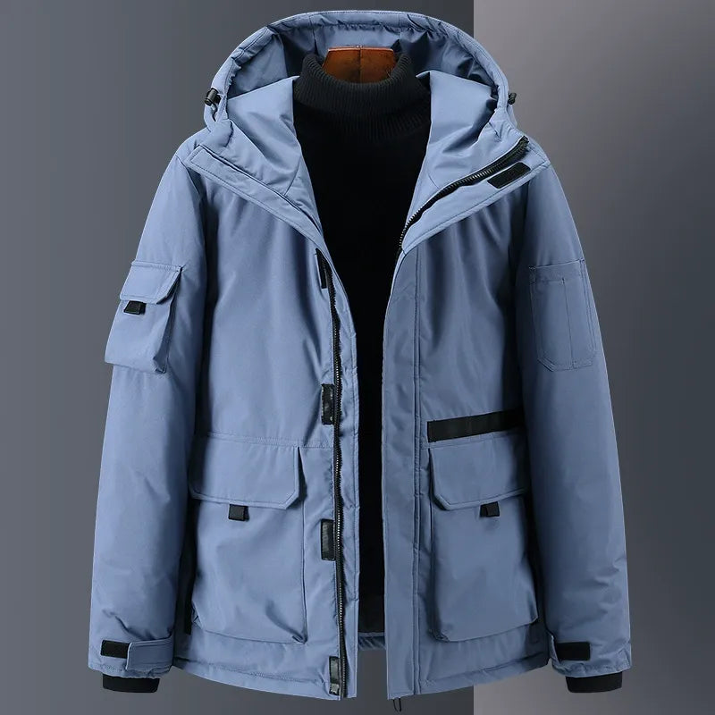 Daunenjacke Damen Relaxed Fit Mit Kapuze Isoliert Wasserabweisend - Norvielle