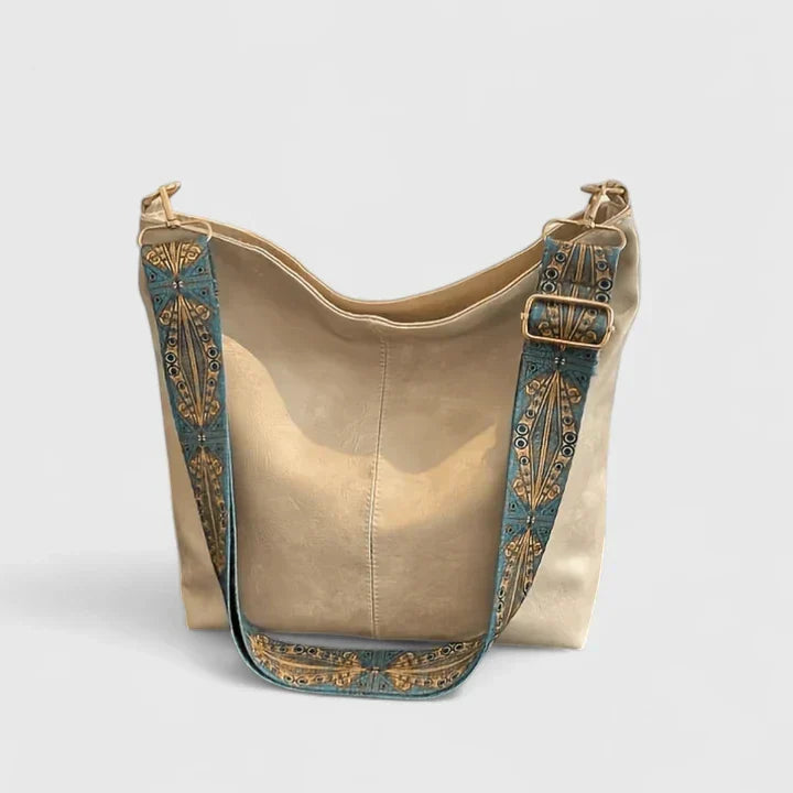 Damen Schultertasche Einzigartiger Stil Leder Braun - Norvielle