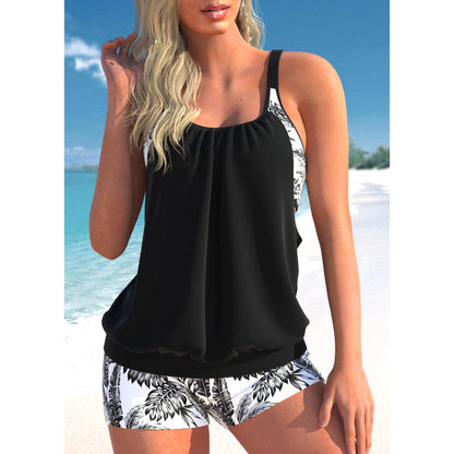 Damen Tankini Badeanzug Zweiteiler - Norvielle