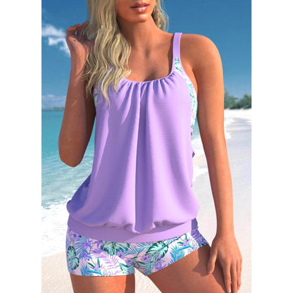 Damen Tankini Badeanzug Zweiteiler