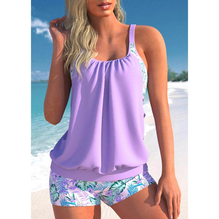 Norvielle Damen Zweiteiliger Tankini Badeanzug