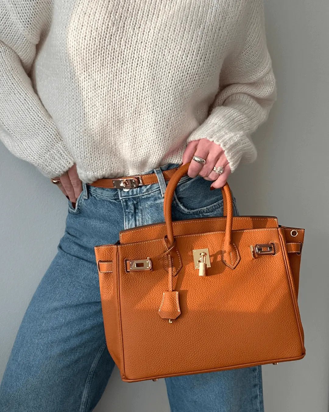Isabella Damenhandtasche Echtes Leder Elegant