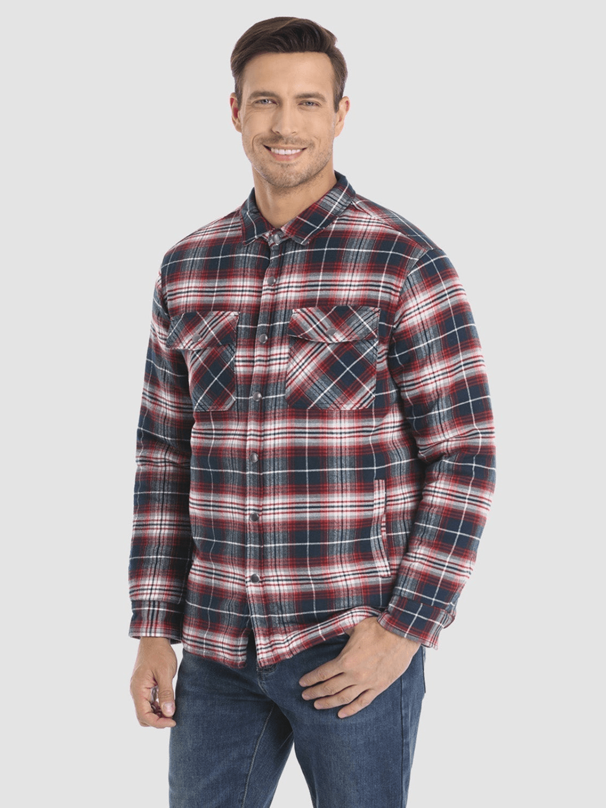 Norvielle Herren Flanelljacke Stilvoll