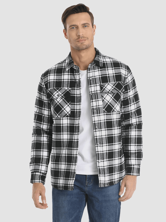 Norvielle Herren Flanelljacke Stilvoll - Norvielle