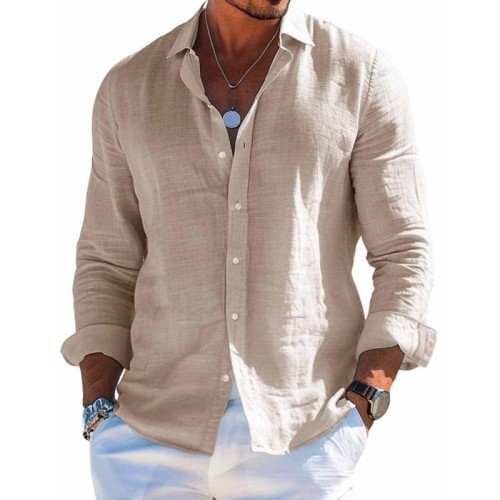 Elegantes Herren-Hemd Baumwolle Weiß