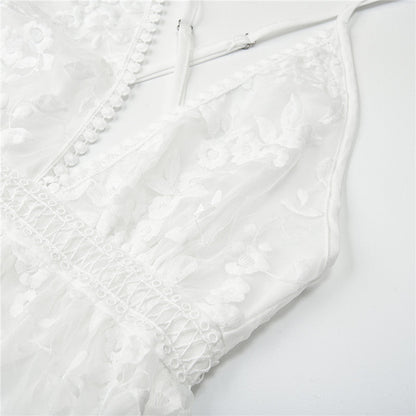 Elegantes Damen Sommerkleid Weiß