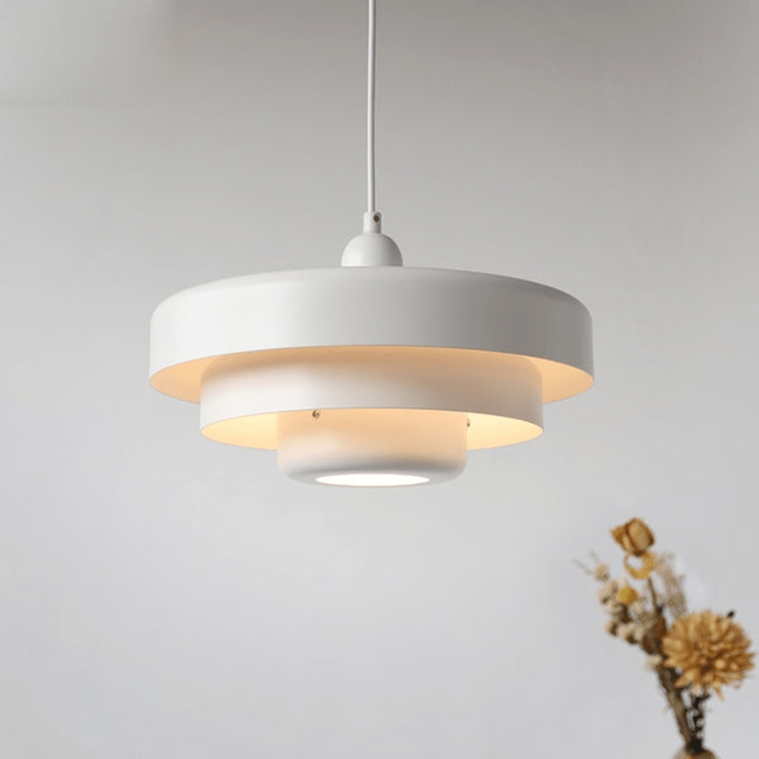 Alumea Minimalistische Pendelleuchte Macaron Nordisch Weiß