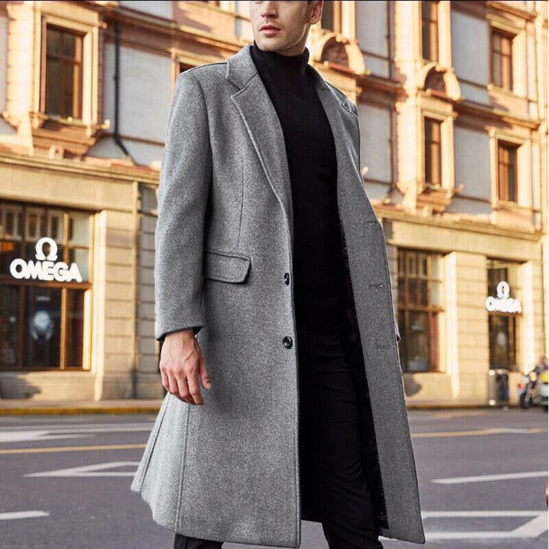 Herren Wintermantel Wärmend Elegant