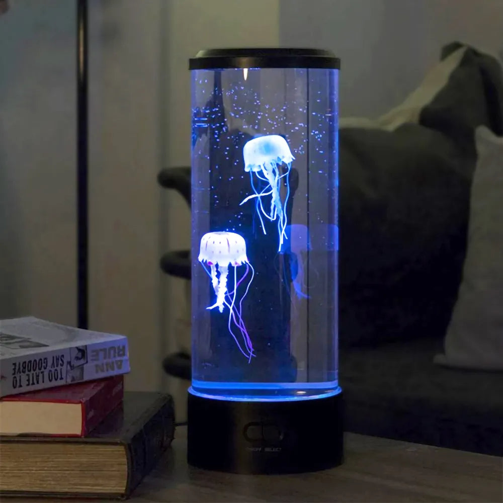 LED Tischlampe Quallen-Effekt Nachtleuchte