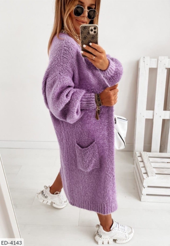 Damen Langgestrickte Weste Schicke Winterbekleidung - Norvielle