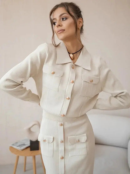 Candace | Elegantes Blazer & Rock Set - Für die selbstbewusste Professional Zendoo.de