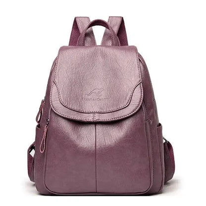 Leder Rucksack Anti-Diebstahl Sicherheitsrucksack