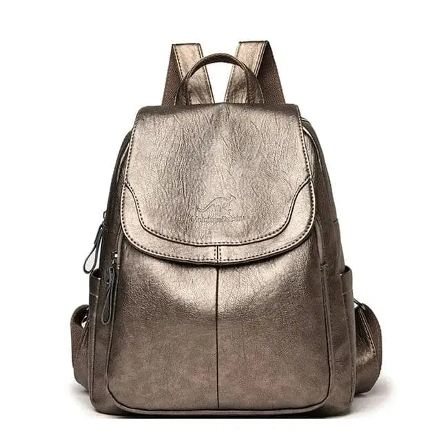 Leder Rucksack Anti-Diebstahl Sicherheitsrucksack