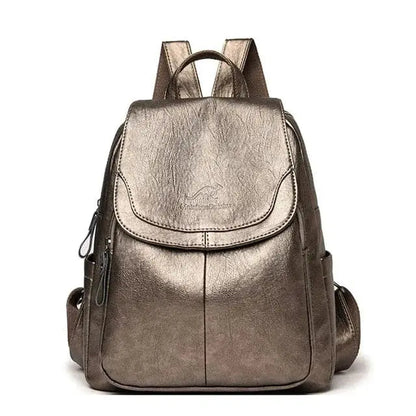 Leder Rucksack Anti-Diebstahl Sicherheitsrucksack