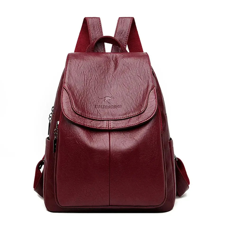 Leder Rucksack Anti-Diebstahl Sicherheitsrucksack