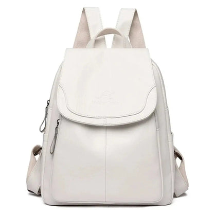 Maya| Anti-Diebstahl Rucksack aus Leder Zendoo.de