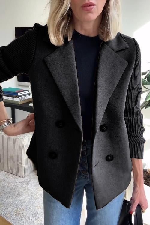 Damen Blazer Strickärmel