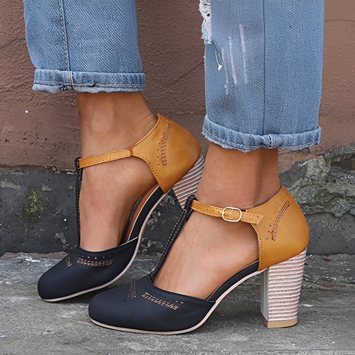 Damen Absatzschuhe Ausgewogene Höhe